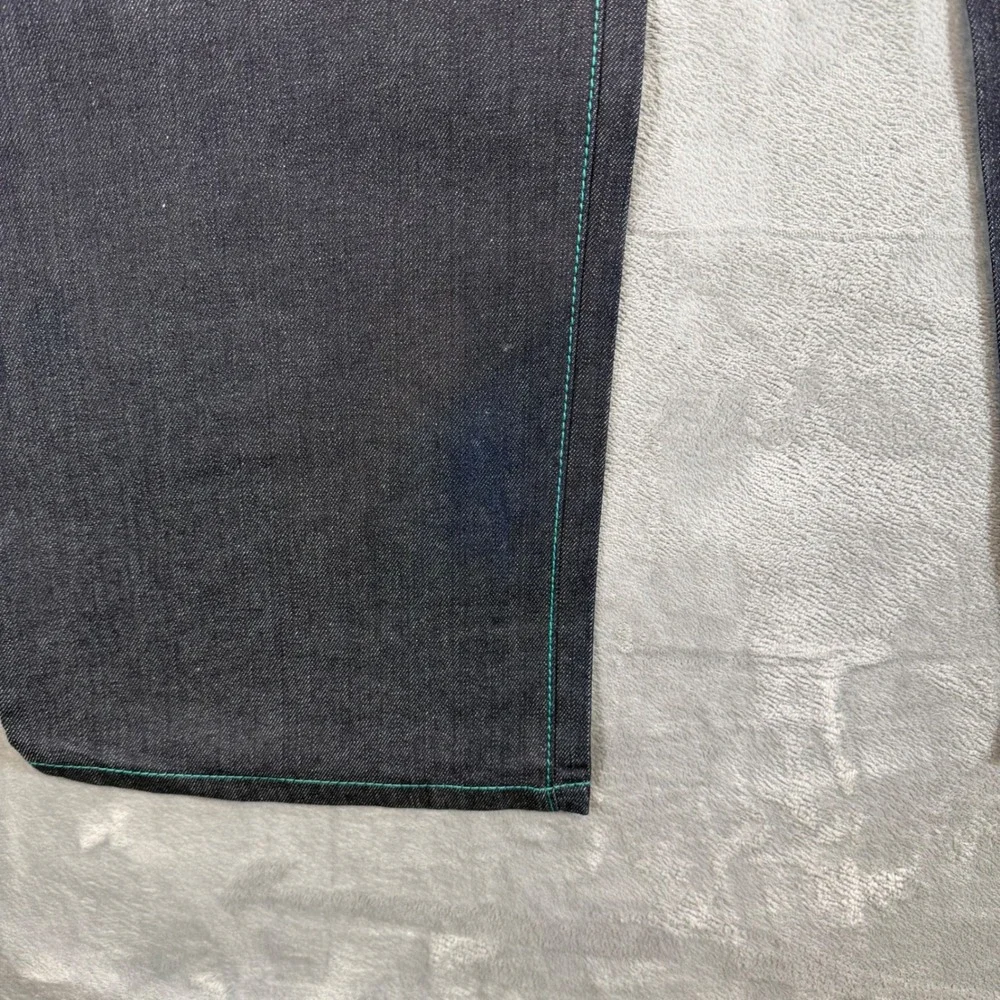 Vintage COOGI Embroidered Straight Jeans Men's 36x34 Dark Blue Denim Pants NEW